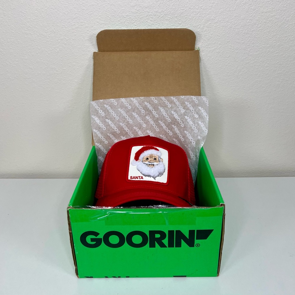 Goorin Bros. SANTA Mr. Claus LIMITED EDITION SOLD OUT Christmas Trucker Hat NEW - Picture 2 of 9